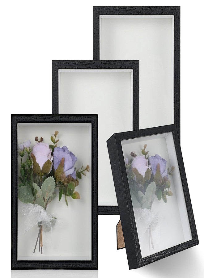 mekueeex 4 Pack 6 x 8 Inches Shadow Box Frame, Small Wood Frame Memory Display Cases,1.8in Depth Picture Frame Case for Dried Flowers, DIY Craft, Memorabilia, Medals and Photos - Image 1